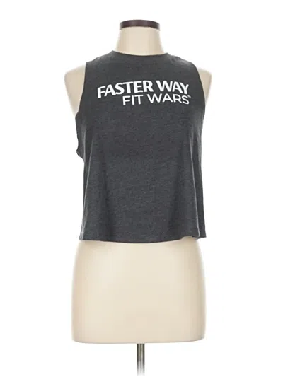 Pre-owned Bella+canvas Active Tank Top In Gray