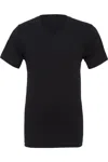 Bella+canvas Canvas Mens Jersey Short Sleeve V-neck T-shirt In Black