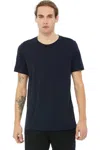 Bella+canvas Canvas Mens Triblend Crew Neck Plain Short Sleeve T-shirt In Multi