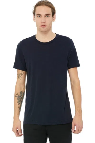 Bella+canvas Canvas Mens Triblend Crew Neck Plain Short Sleeve T-shirt In Multi