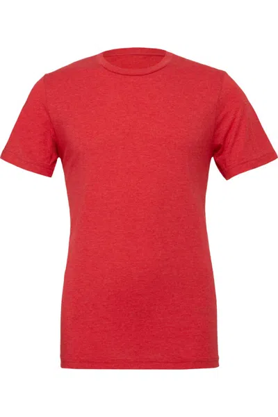 Bella+canvas Canvas Mens Triblend Crew Neck Plain Short Sleeve T-shirt In Multi