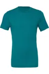 Bella+canvas Canvas Mens Triblend Crew Neck Plain Short Sleeve T-shirt In Multi