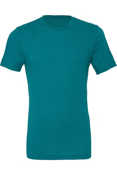 Bella+canvas Canvas Mens Triblend Crew Neck Plain Short Sleeve T-shirt In Multi