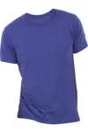 Bella+canvas Canvas Mens Triblend Crew Neck Plain Short Sleeve T-shirt In Purple