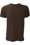 Bella+canvas Canvas Unisex Jersey Crew Neck Short Sleeve T-shirt In Brown