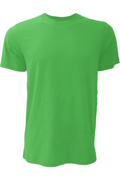 Bella+canvas Canvas Unisex Jersey Crew Neck Short Sleeve T-shirt In Green