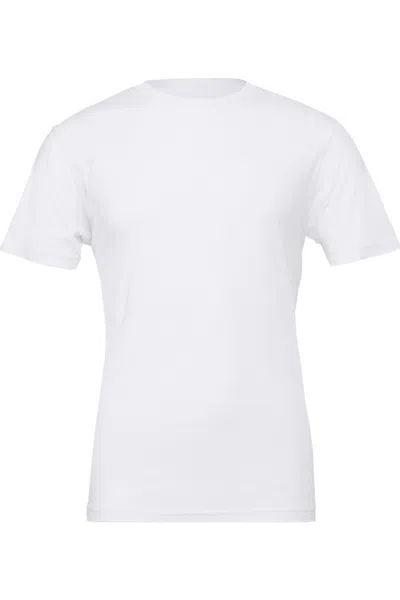 Bella+canvas Canvas Unisex Jersey Crew Neck Short Sleeve T-shirt In White