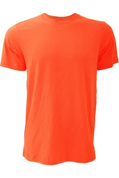 Bella+canvas Canvas Unisex Jersey Crew Neck Short Sleeve T-shirt In Orange