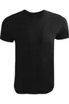 Bella+canvas Canvas Unisex Poly-cotton Short Sleeve T-shirt In Black