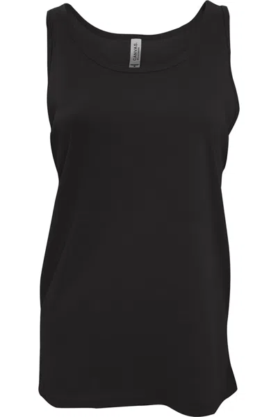 Bella+canvas Canvas Womens/ladies Jersey Sleeveless Tank Top In Black
