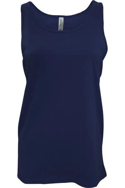 Bella+canvas Canvas Womens/ladies Jersey Sleeveless Tank Top In Blue
