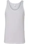 Bella+canvas Canvas Womens/ladies Jersey Sleeveless Tank Top In White