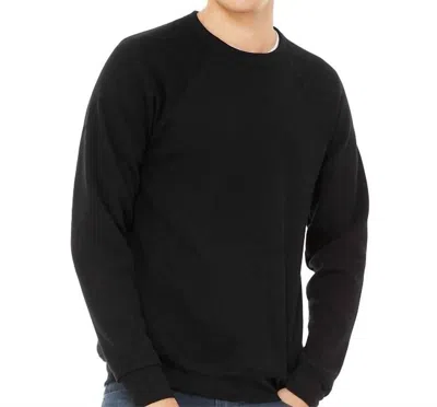 Bella+canvas Crewneck Sweatshirt In Black Heather