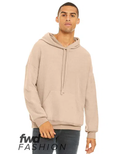 Bella+canvas Fwd Fashion Sueded Fleece Hoodie In Beige