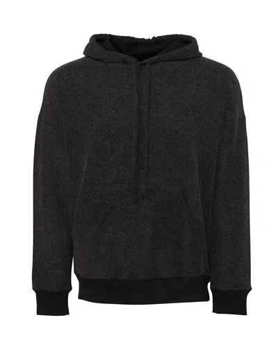 Bella+canvas Fwd Fashion Sueded Fleece Hoodie In Black