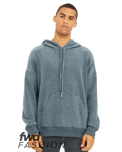 Bella+canvas Fwd Fashion Sueded Fleece Hoodie In Grey