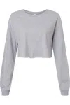 Bella+canvas Women´s Crop Crew Fleece In Gray