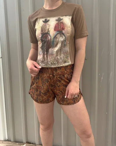 Bella+canvas Good Ol' Days Vintage Graphic Tee In Brown