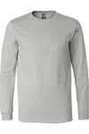 Bella+canvas Heather Cvc Long Sleeve Tee In Gray