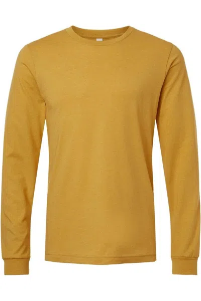 Bella+canvas Heather Cvc Long Sleeve Tee In Multi