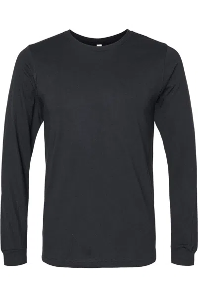 Bella+canvas Heather Cvc Long Sleeve Tee In Multi