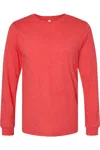 Bella+canvas Heather Cvc Long Sleeve Tee In Multi