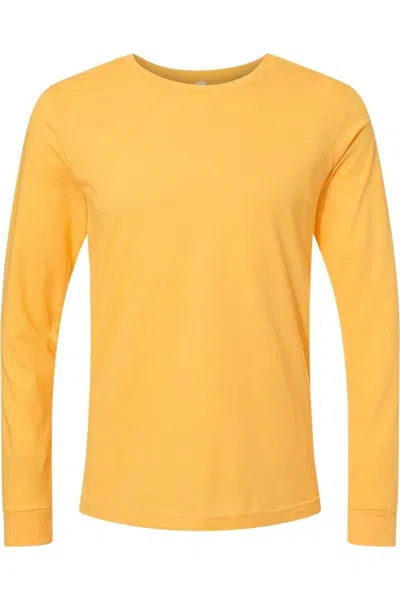 Bella+canvas Heather Cvc Long Sleeve Tee In Multi