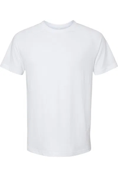 Bella+canvas Heather Cvc Raglan Tee In Multi
