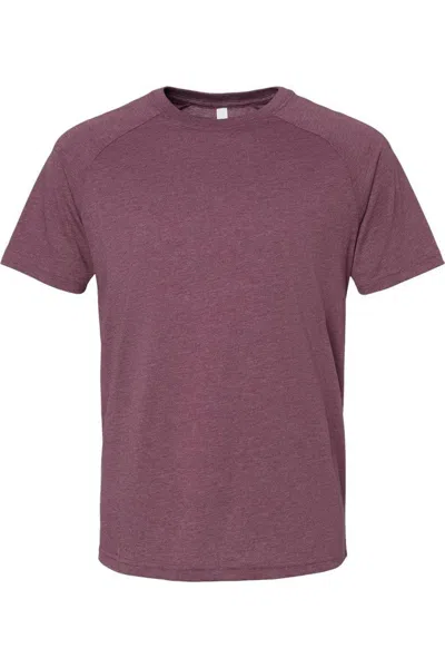 Bella+canvas Heather Cvc Raglan Tee In Multi