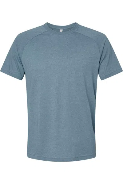 Bella+canvas Heather Cvc Raglan Tee In Multi