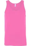 Bella+canvas Heather Cvc Tank In Pink