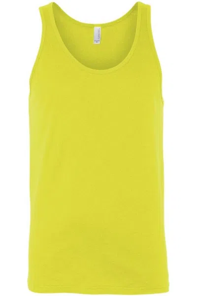 Bella+canvas Heather Cvc Tank In Yellow