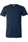 Bella+canvas Canvas Mens Jersey Short Sleeve V-neck T-shirt In Blue