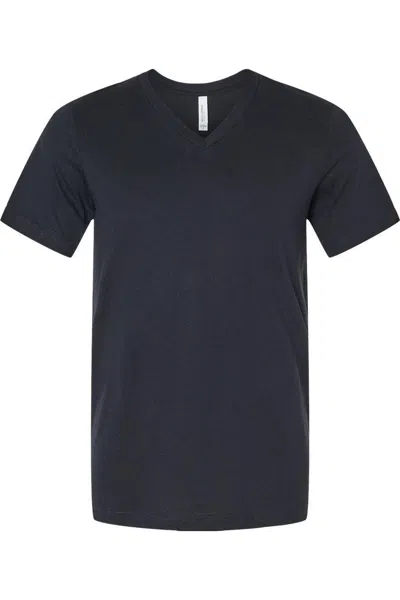 Bella+canvas Heather Cvc V-neck Tee In Multi