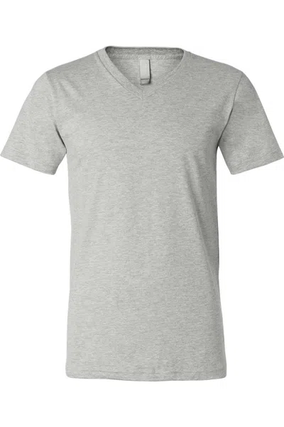 Bella+canvas Heather Cvc V-neck Tee In Multi
