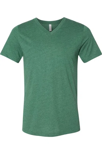 Bella+canvas Heather Cvc V-neck Tee In Multi