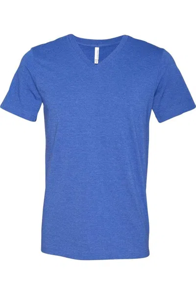 Bella+canvas Heather Cvc V-neck Tee In Multi