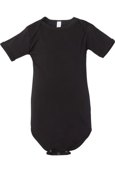 Bella+canvas Kids' Infant Jersey One Piece In Black