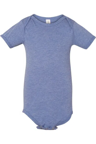 Bella+canvas Kids' Infant Triblend Short Sleeve One Piece In Gray