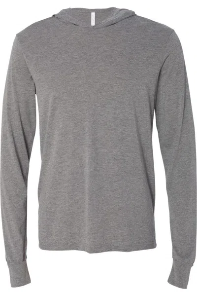 Bella+canvas Jersey Hooded Long Sleeve Tee In Multi