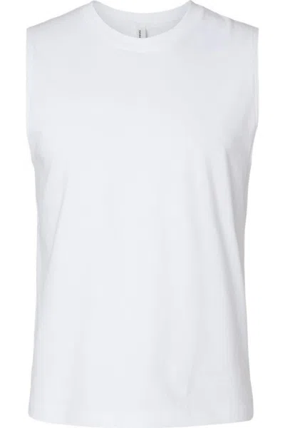 Bella+canvas Jersey Muscle Tank In White