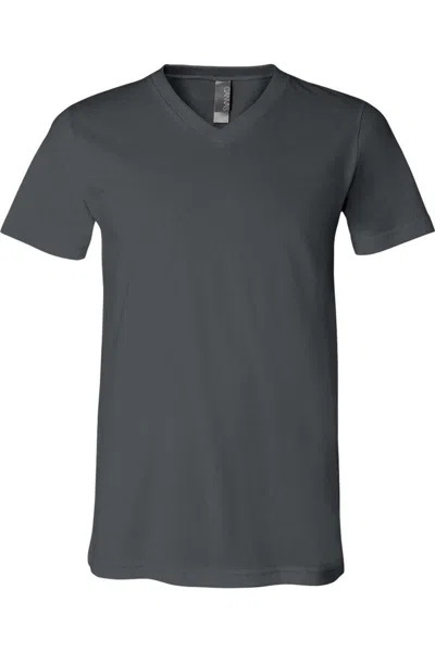 Bella+canvas Jersey V-neck Tee In Black