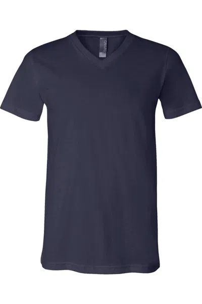 Bella+canvas Jersey V-neck Tee In Blue