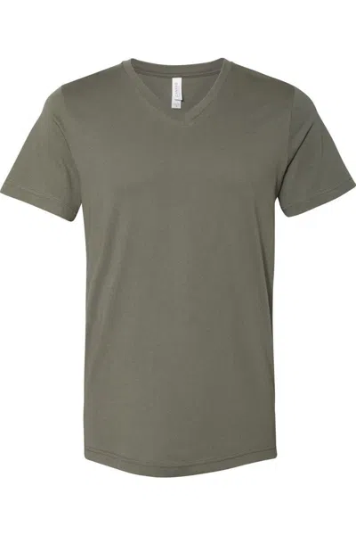 Bella+canvas Jersey V-neck Tee In Green