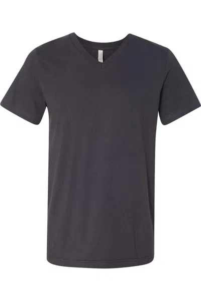Bella+canvas Jersey V-neck Tee In Grey