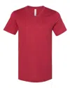 Bella+canvas Jersey V-neck Tee In Red