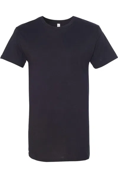 Bella+canvas Long Body Urban Tee In Black