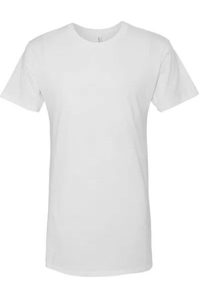 Bella+canvas Long Body Urban Tee In White