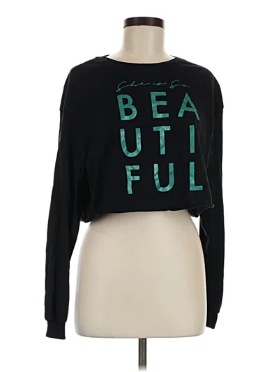 Pre-owned Bella+canvas Long Sleeve T-shirt In Black