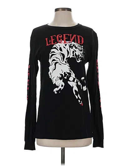 Pre-owned Bella+canvas Long Sleeve T-shirt In Black